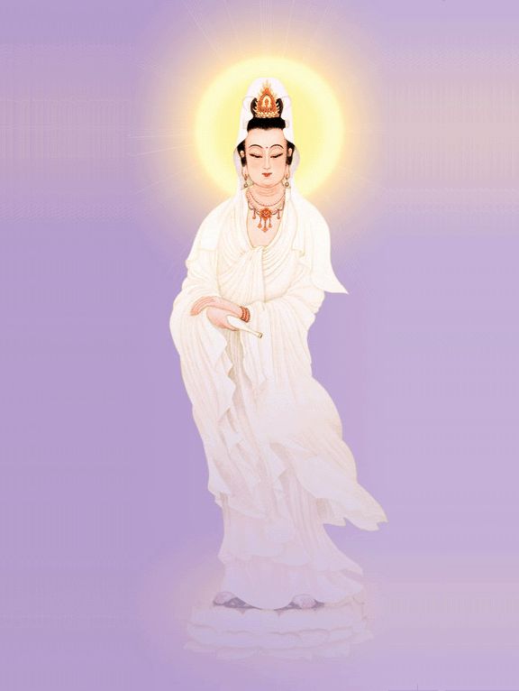 观音菩萨妙难酬,清静庄严累劫修